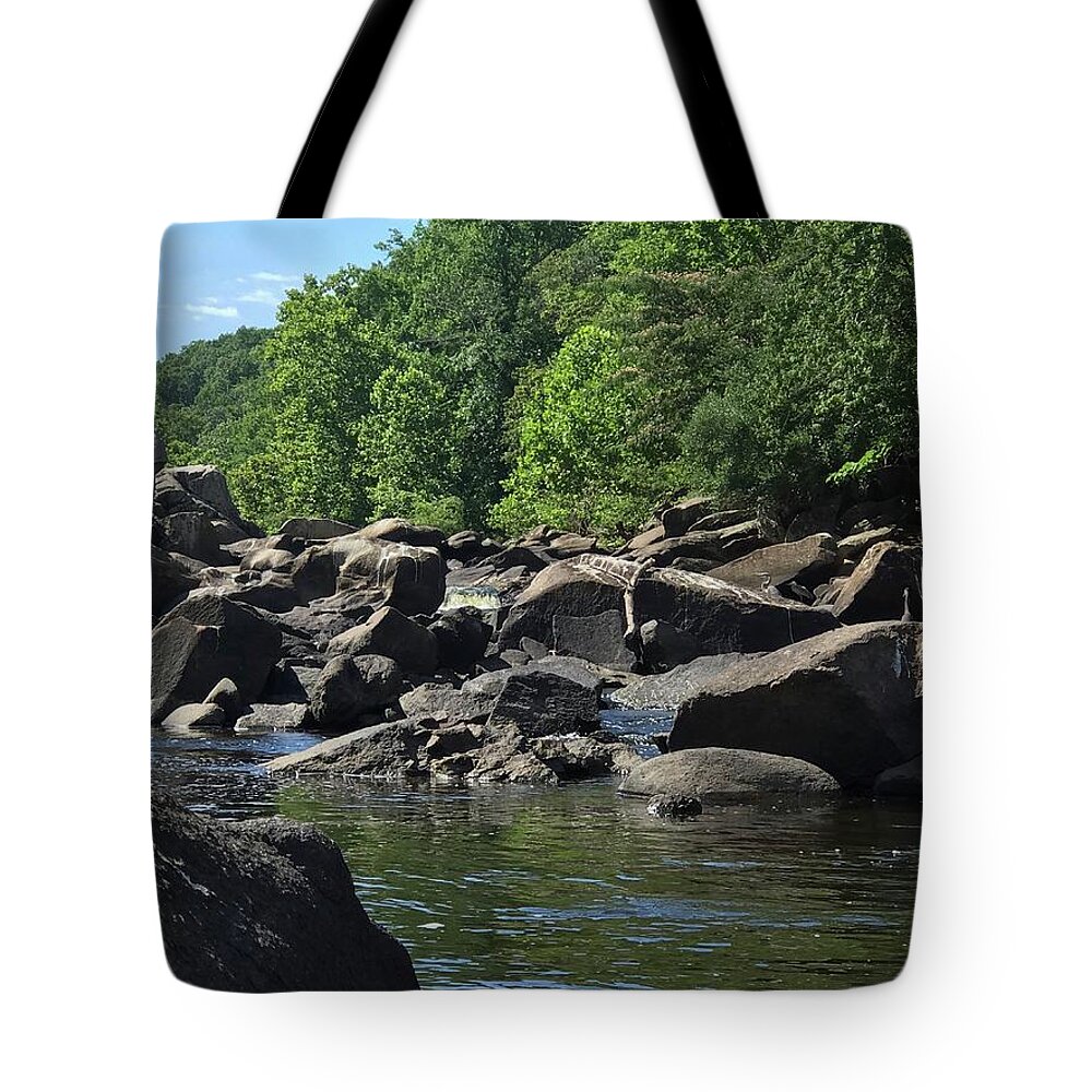 Flora Tote Bag featuring the photograph On the Occoquan by Lora J Wilson