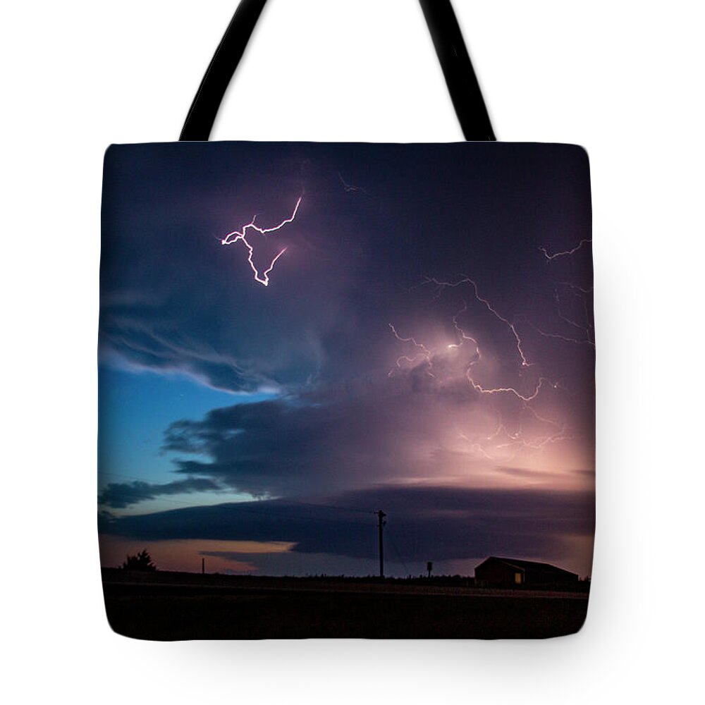 Nebraskasc Tote Bag featuring the photograph One Last Storm Chase of 2019 036 by Dale Kaminski