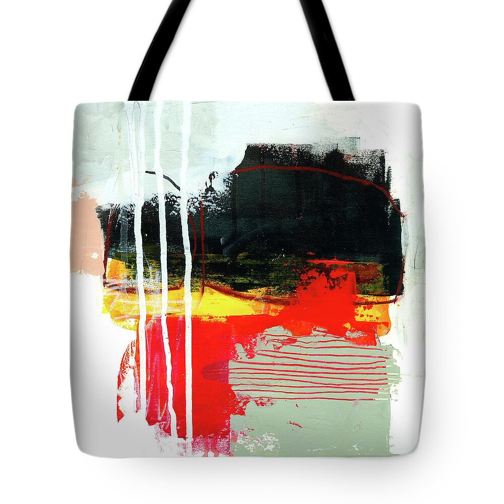 Abstract Art Tote Bag featuring the painting One of These Days #4 by Jane Davies