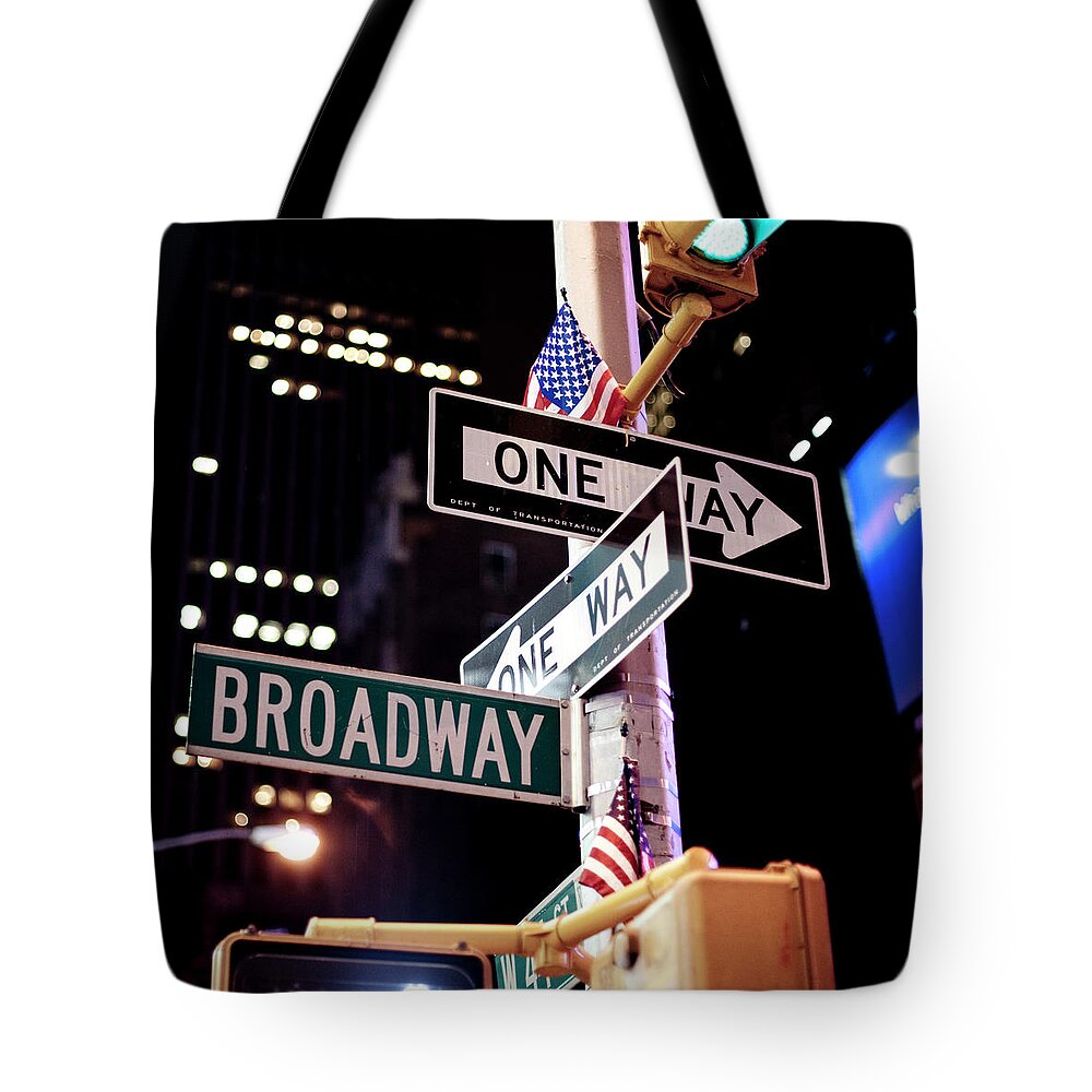 Outdoors Tote Bag featuring the photograph One Way by Damien Rigondeaud