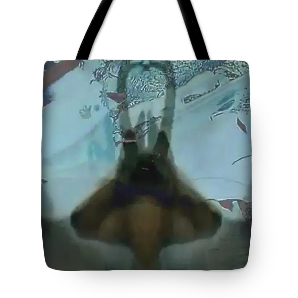 Art Tote Bag featuring the painting Orchid in Nature by Archangelus Gallery