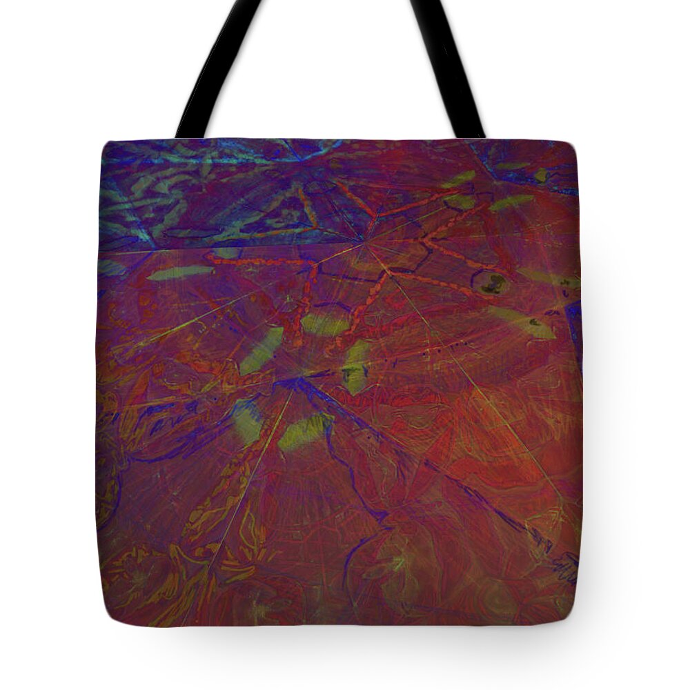 Five Sided Tote Bag featuring the painting Organica 5 by Jeremy Robinson