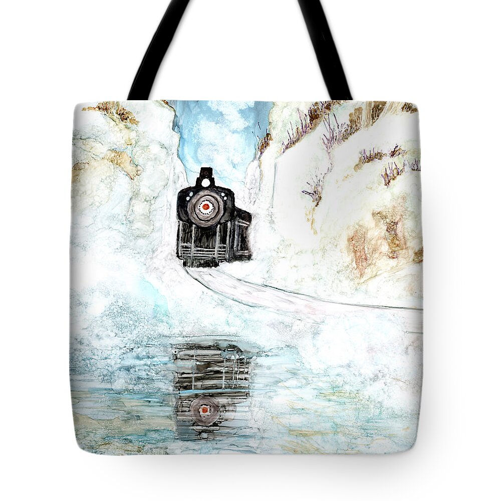 Orient Express Tote Bag featuring the painting Orient Express by Charlene Fuhrman-Schulz