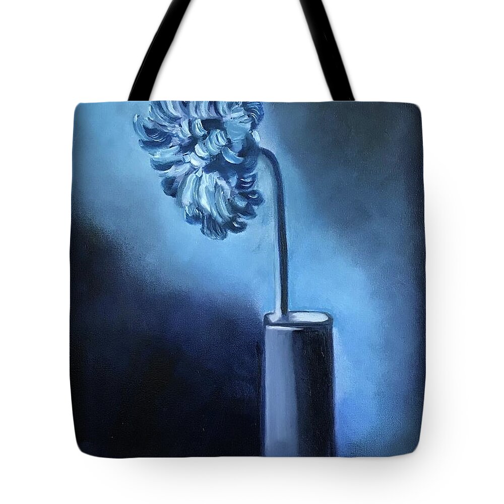 Original Art Work Tote Bag featuring the painting Original - Loving the Blues by Theresa Honeycheck