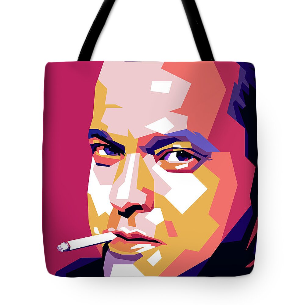 Orson Welles Tote Bag featuring the digital art Orson Welles by Movie World Posters