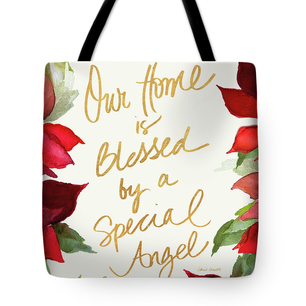 Our Tote Bag featuring the painting Our Home Is Blessed by Lanie Loreth