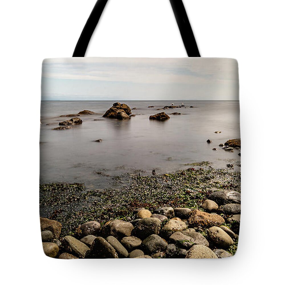 Landscapes Tote Bag featuring the photograph Out Going Tide by Claude Dalley
