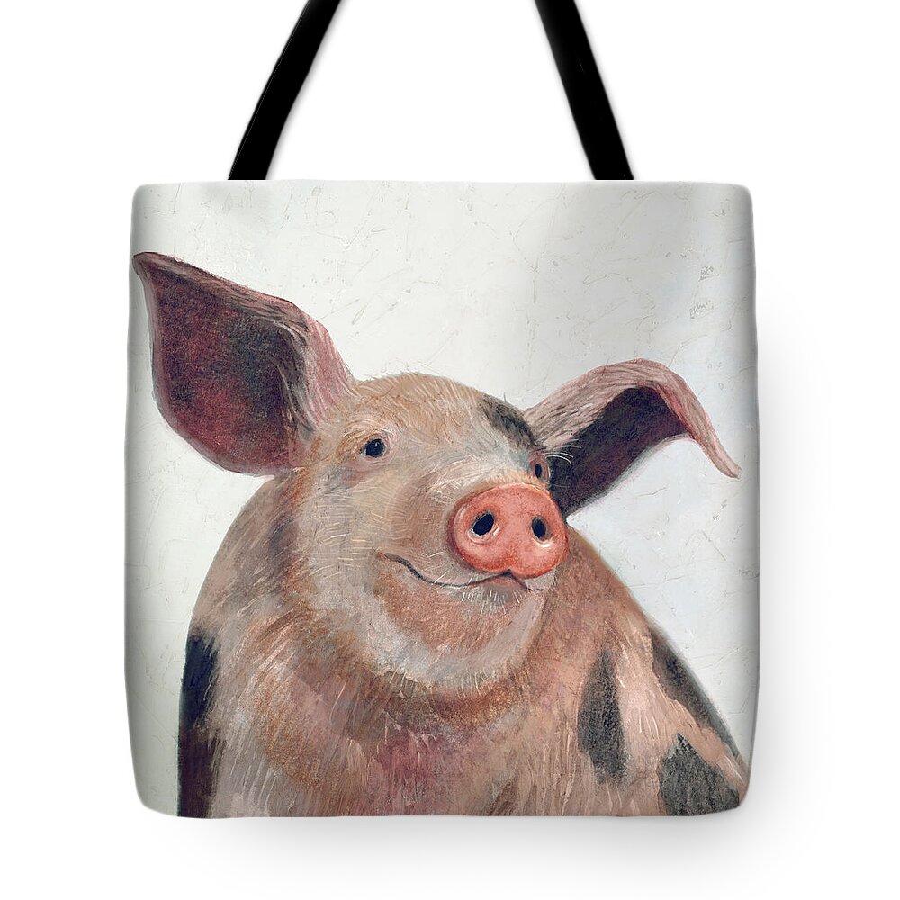 Animals Tote Bag featuring the painting Over The Gate Iv by Victoria Borges