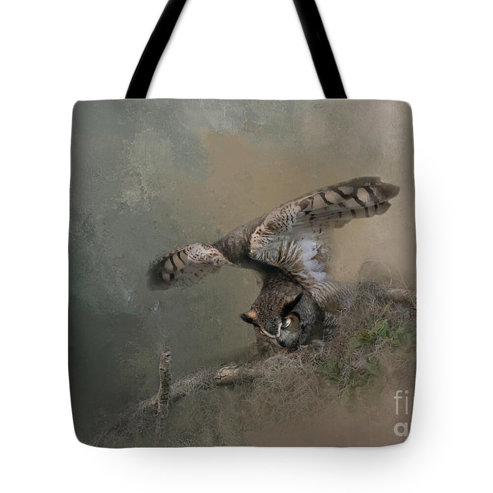 Wild Tote Bag featuring the photograph Owl Stretch by Marvin Spates