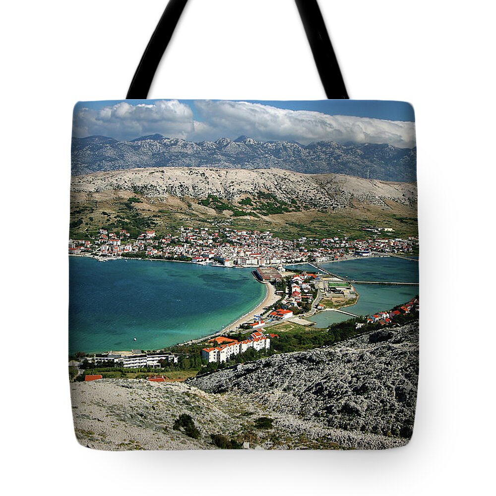 Scenics Tote Bag featuring the photograph Pag, Croatia by Photo ©tan Yilmaz
