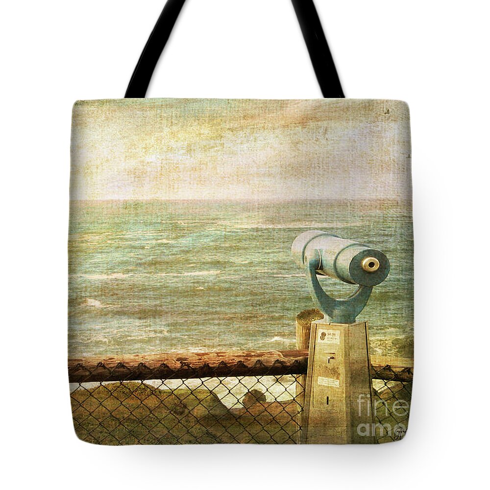 Ocean Tote Bag featuring the digital art Paid Looking Glass by Rebecca Langen