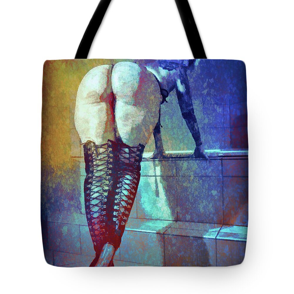 Dark Tote Bag featuring the digital art End Of A Masterpiece by Recreating Creation