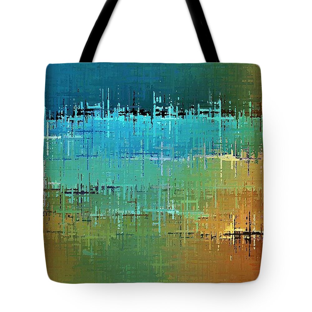 Painted Desert Tote Bag featuring the digital art Painted Desert by David Manlove