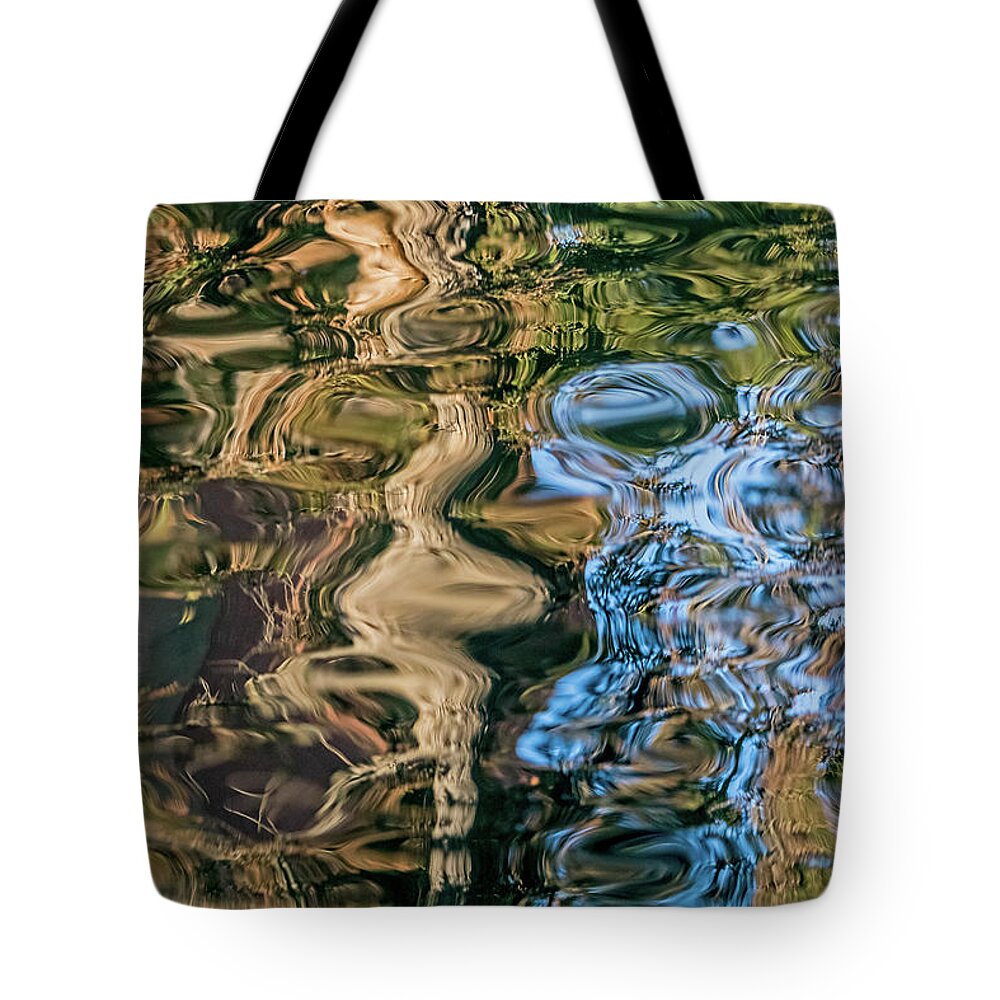 Abstract Tote Bag featuring the photograph Palace Reflections #2 by Kate Brown