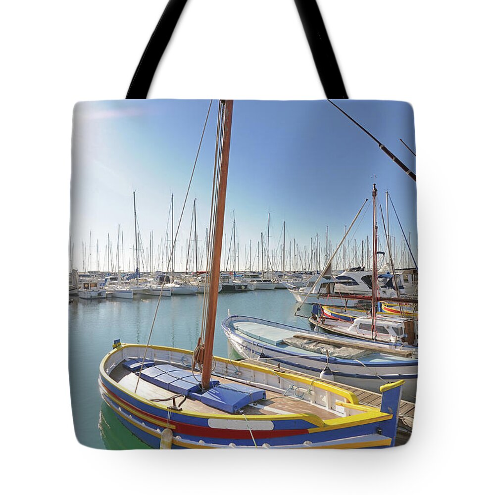 Tranquility Tote Bag featuring the photograph Palavas-les-flots, The Sharp by P. Eoche