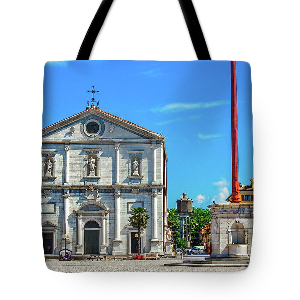 Palmanova Tote Bag featuring the photograph Palmanova cathedral - Udine province - Friuli Venezia Giulia region - Italy by Luca Lorenzelli