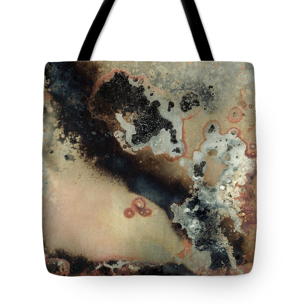 Contemporary Tote Bag featuring the painting Pangea IIi by Kate Archie