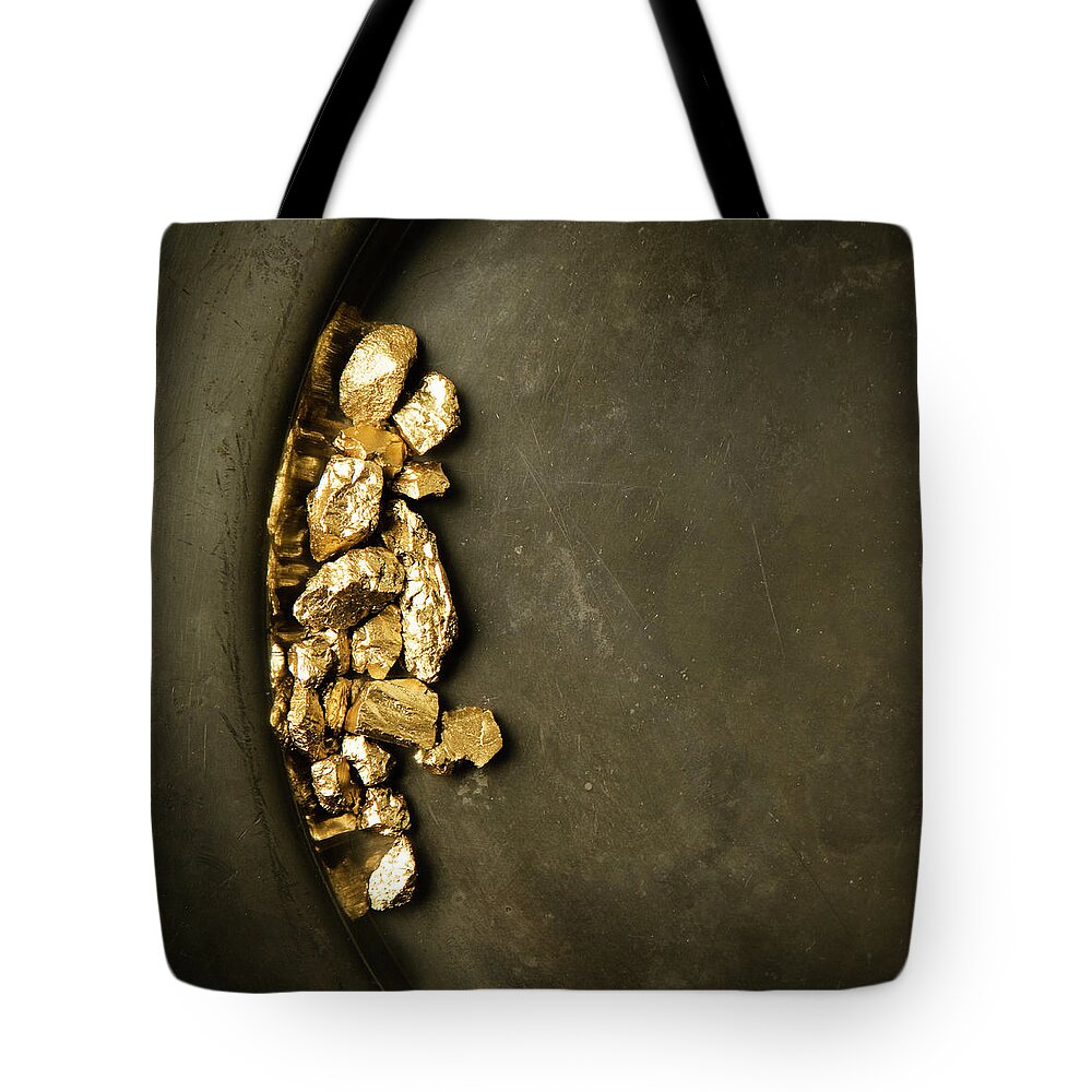 Gold Rush Tote Bag featuring the photograph Panning For Gold by Joseph Clark