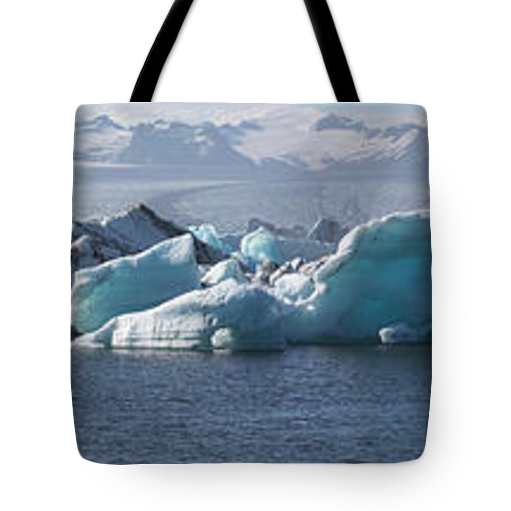 Europe Tote Bag featuring the photograph Panorama of Jokusarlon by Agnes Caruso