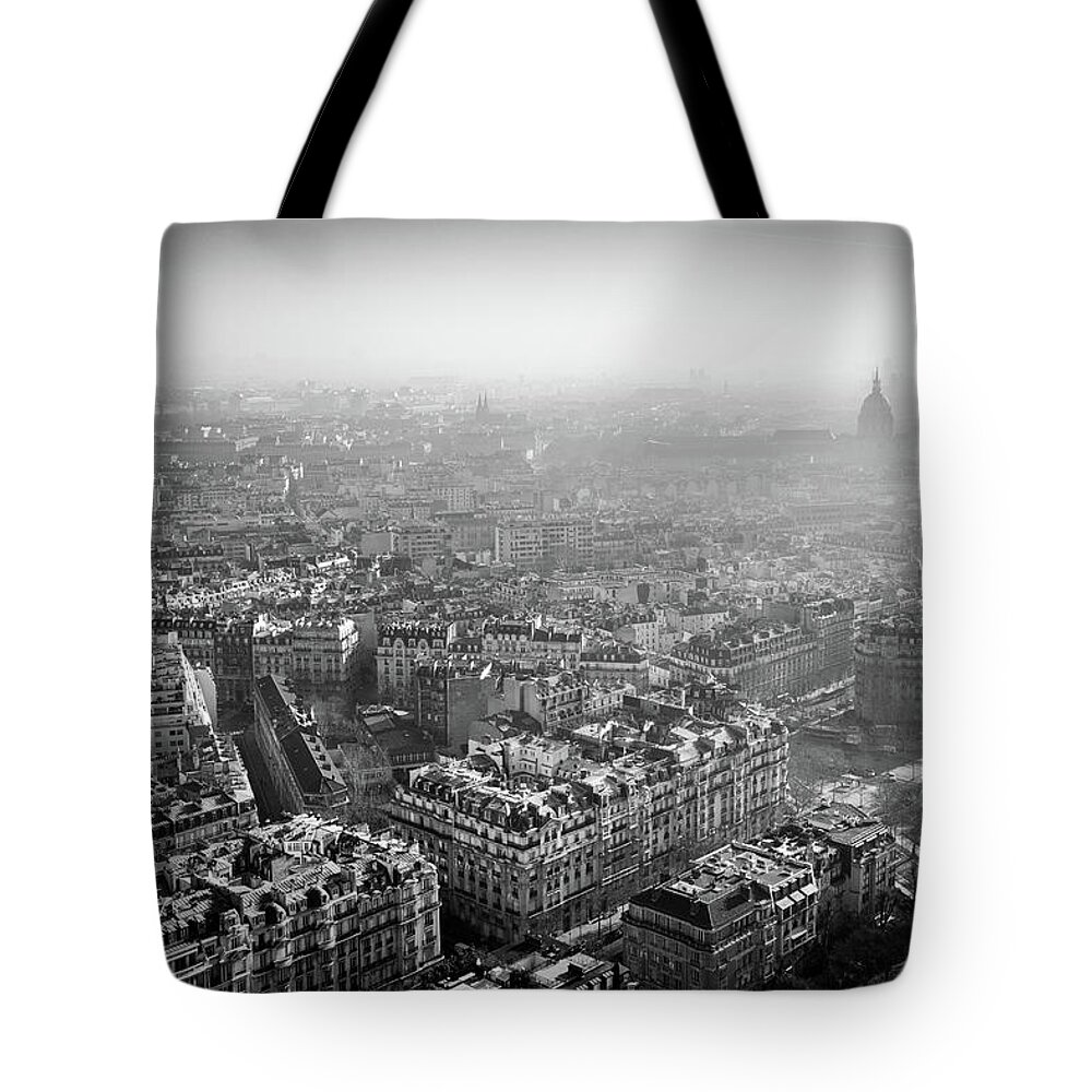 Eiffel Tote Bag featuring the photograph Paris View 1 by Nigel R Bell