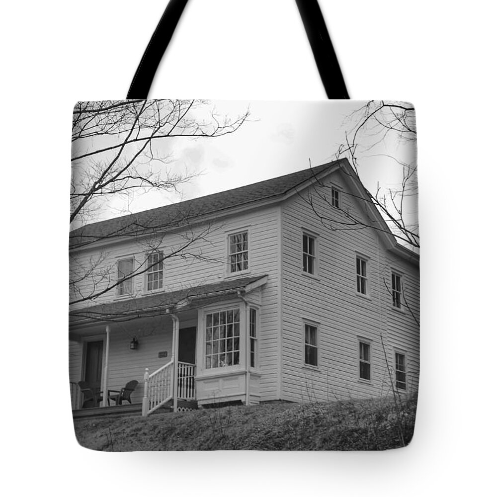 Waterloo Village Tote Bag featuring the photograph Pastors House - Waterloo Village by Christopher Lotito