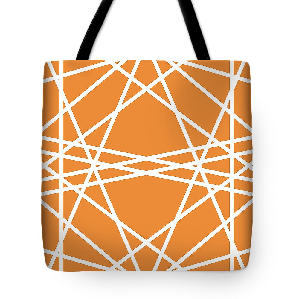 Symmetrical Tote Bag featuring the digital art Pattern 6 by Angie Tirado