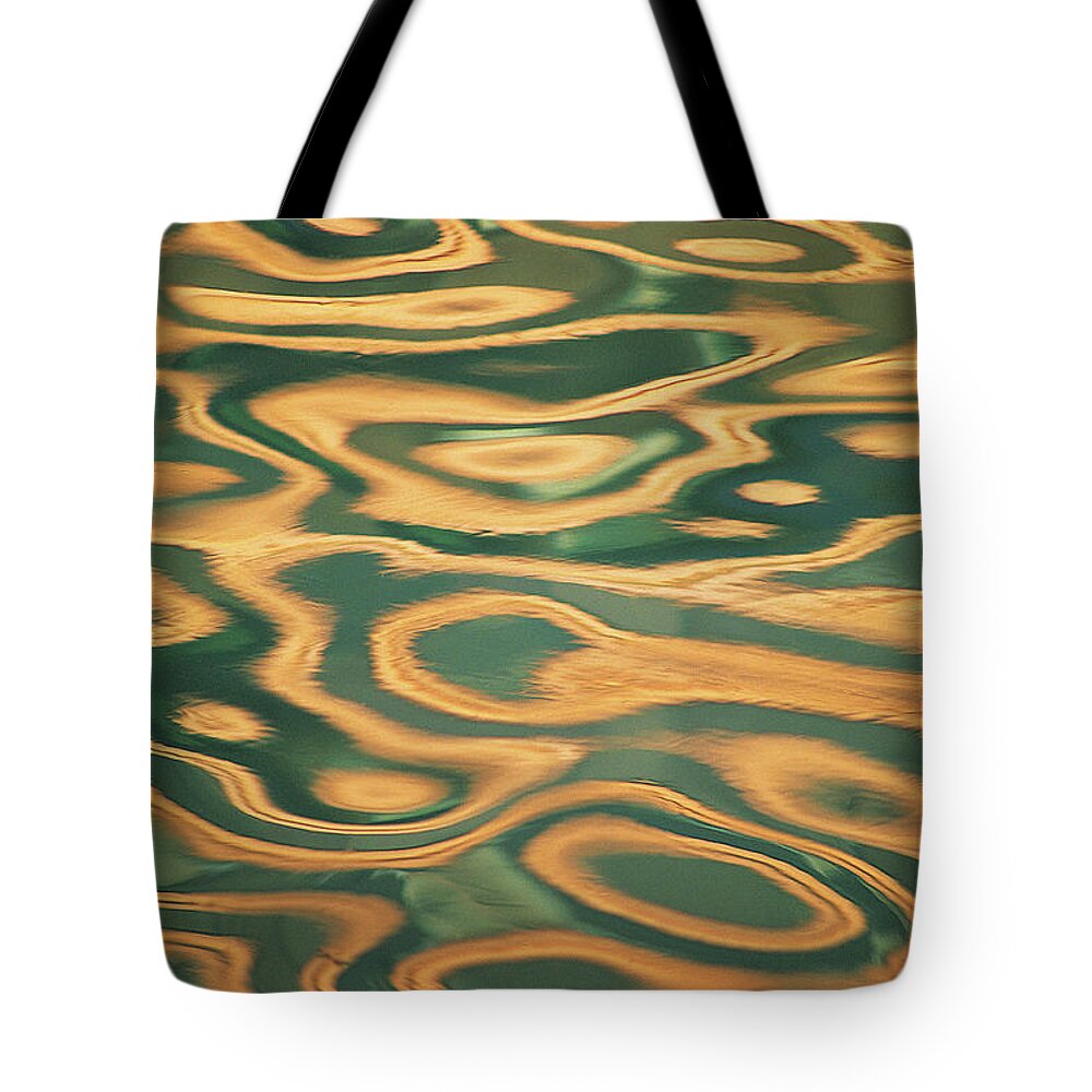Outdoors Tote Bag featuring the photograph Pattern Water Reflection by Tony Sweet