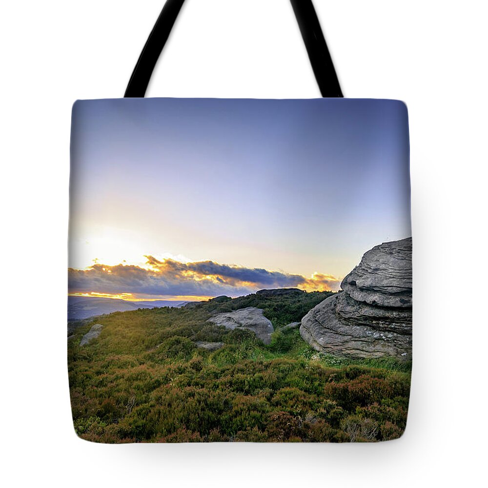 Landscape Tote Bag featuring the photograph Peak District dome 03 by Chris Smith