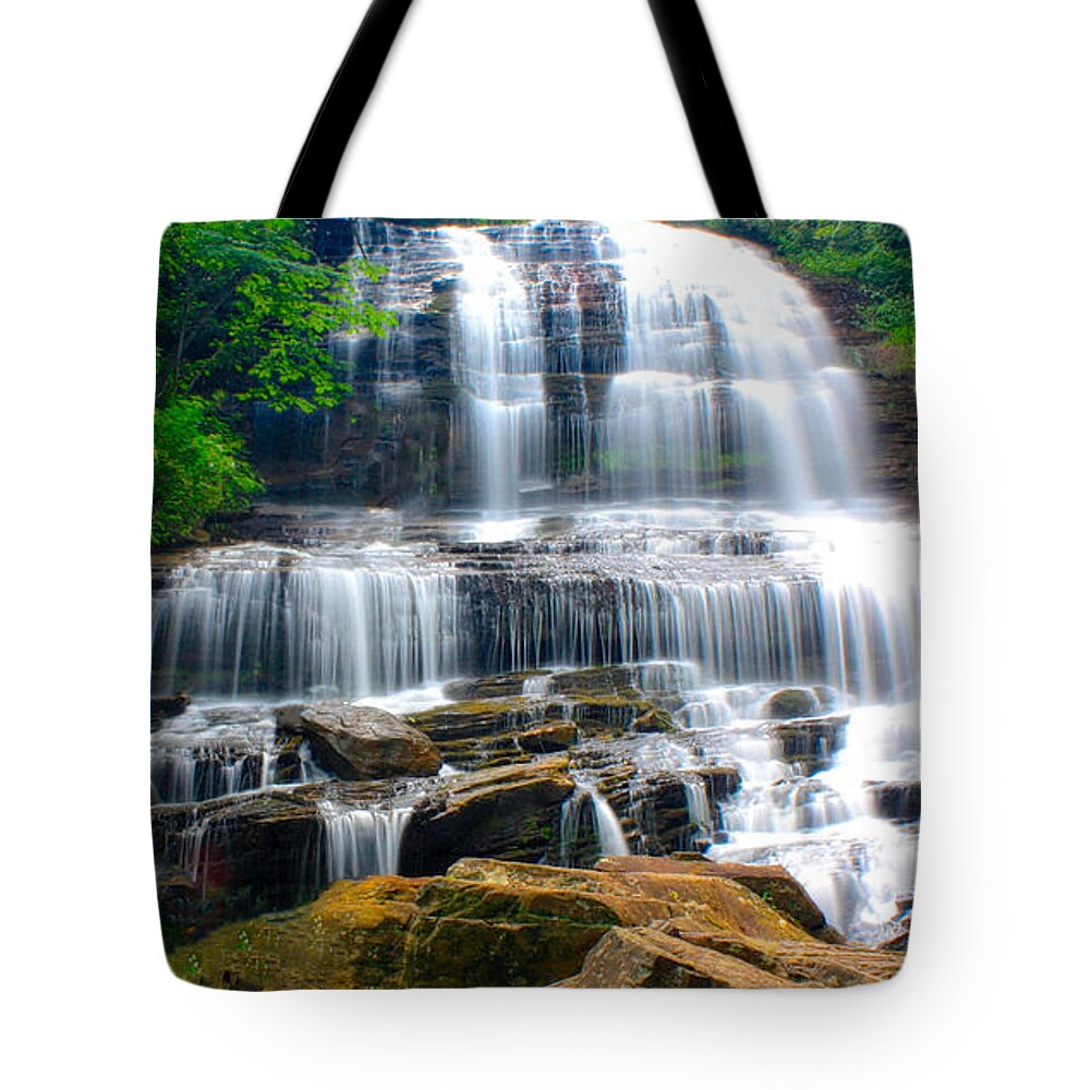 Nunweiler Tote Bag featuring the photograph Pearson's Falls by Nunweiler Photography