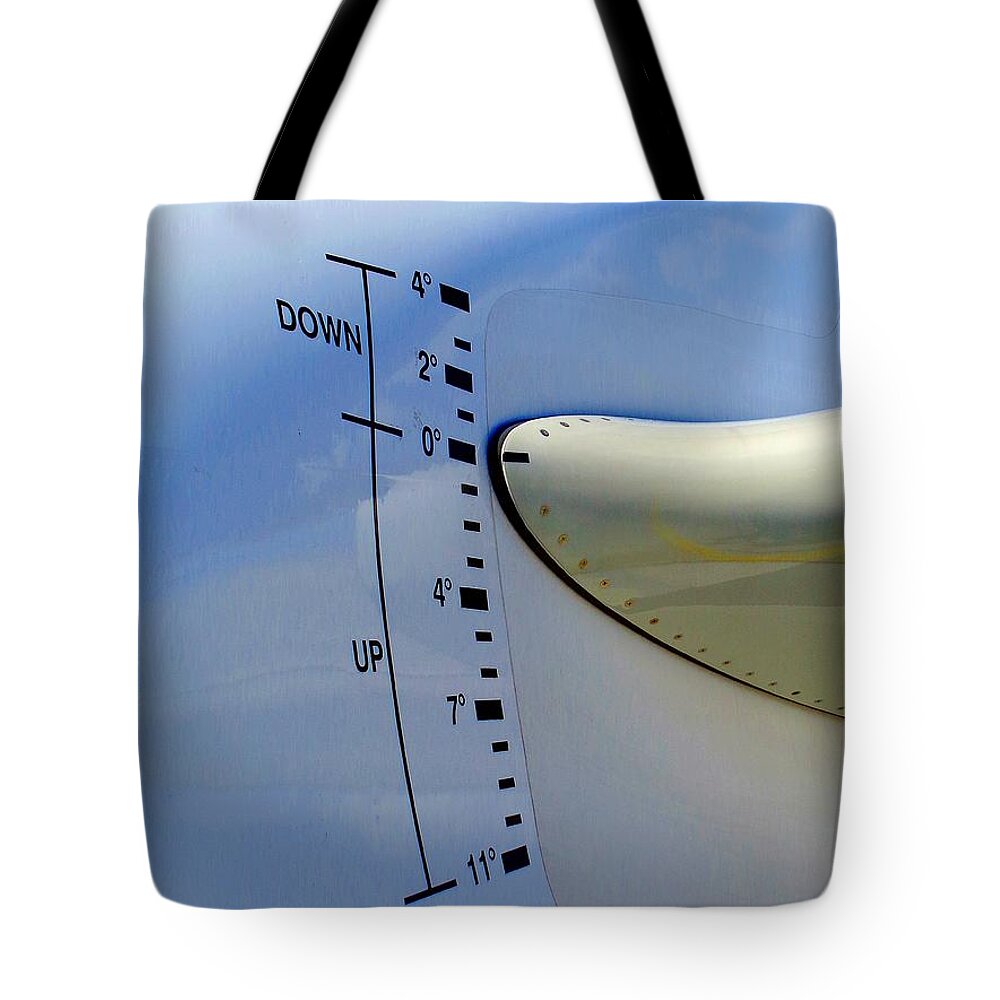 Trimmbare Höhenflosse Tote Bag featuring the photograph Pendelruder / Trim Tab by Thomas Schroeder