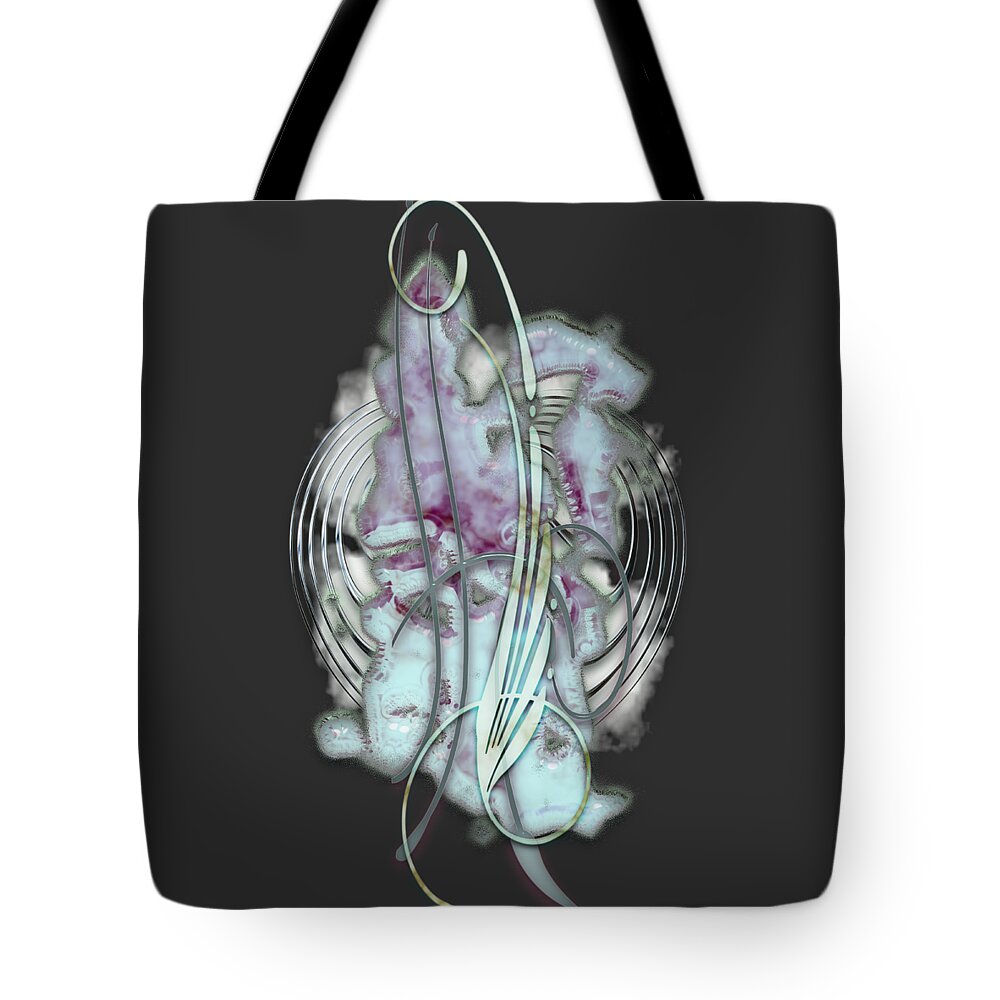 Perception Tote Bag featuring the mixed media Perception by Marvin Blaine