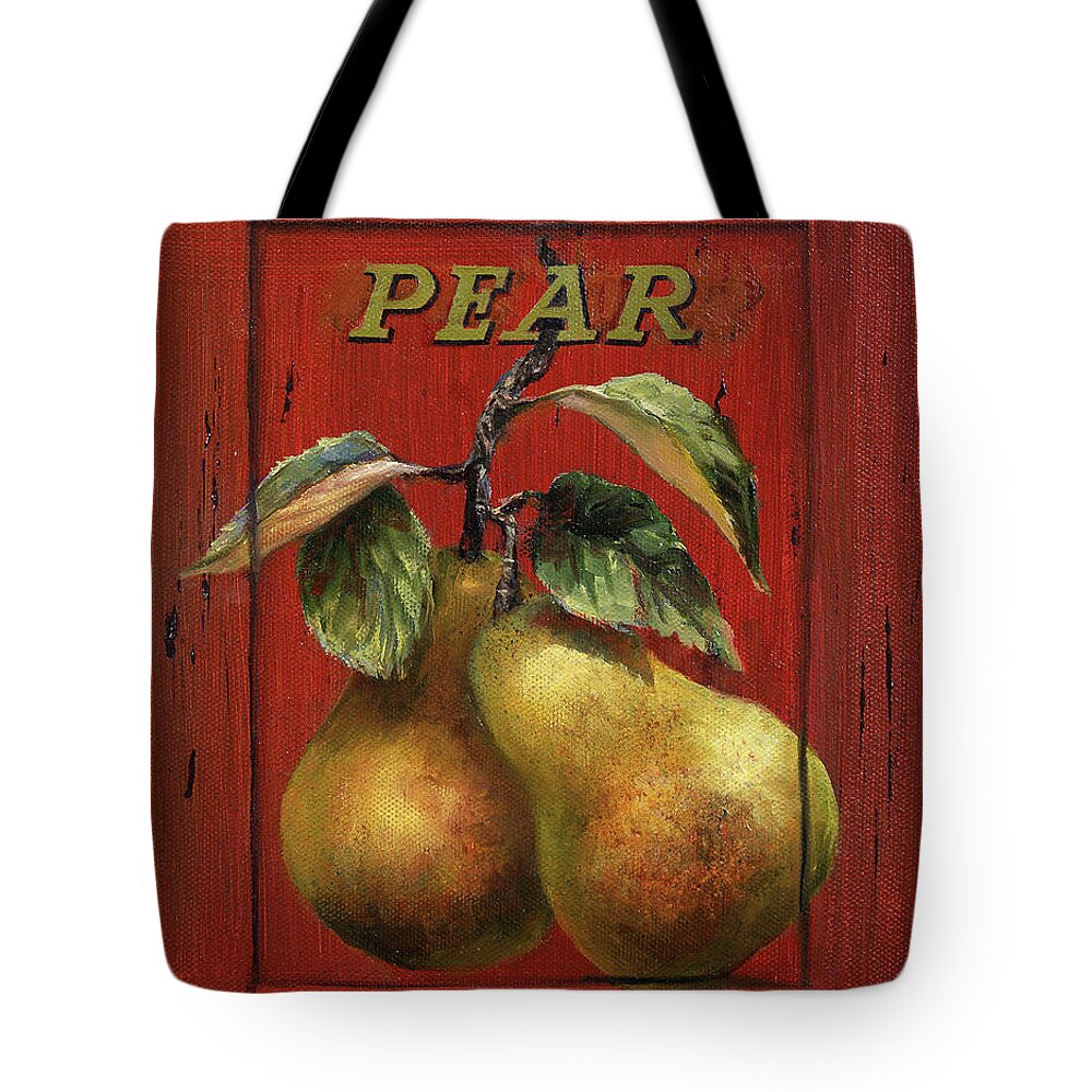 Pear Tote Bag featuring the painting Perfect Pears by Lynne Pittard
