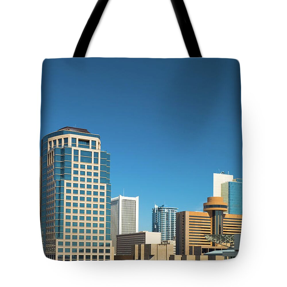 Downtown District Tote Bag featuring the photograph Phoenix Downtown Skyline by Davel5957