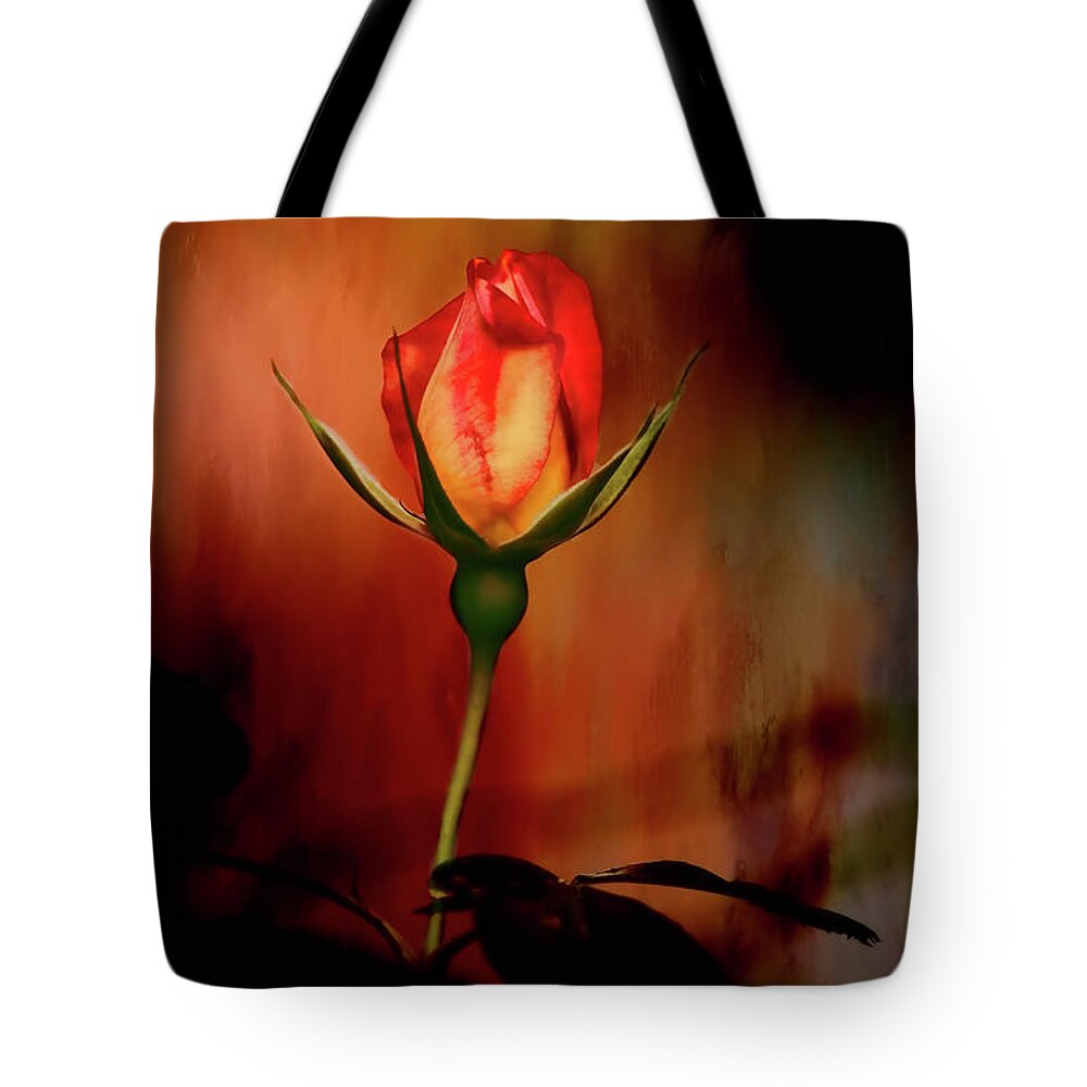 Rose Tote Bag featuring the photograph Phoenix Rising by Joan Bertucci