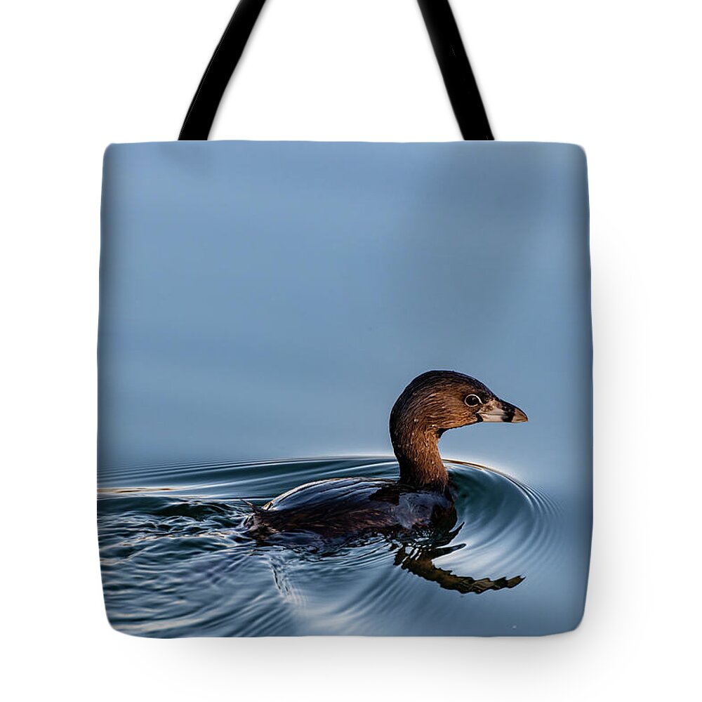 Bird Tote Bag featuring the photograph Pied-billed Grebe by Douglas Killourie