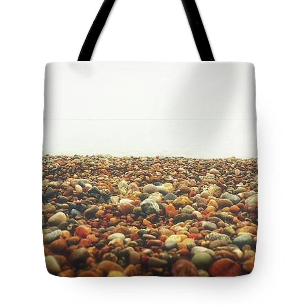 Beaches Tote Bag featuring the photograph Pier Cove with Stoney Beach 2.0 by Michelle Calkins