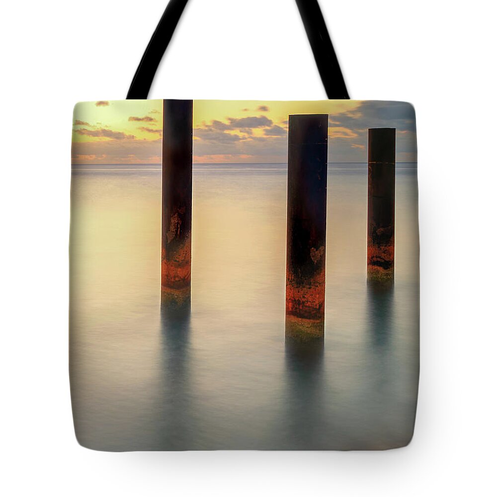  Tote Bag featuring the photograph Pillars by Hugh Walker