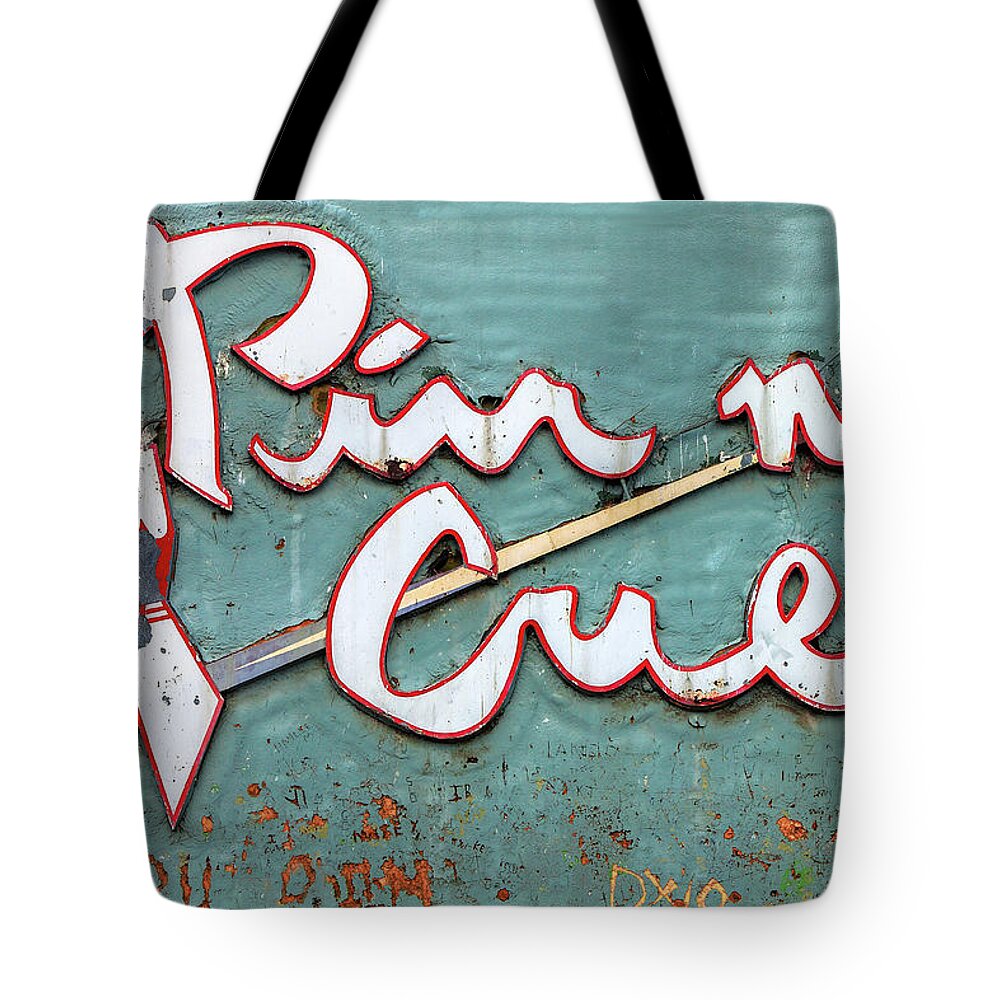 Bowling Alley Tote Bag featuring the photograph Pin n' Cue by Todd Klassy