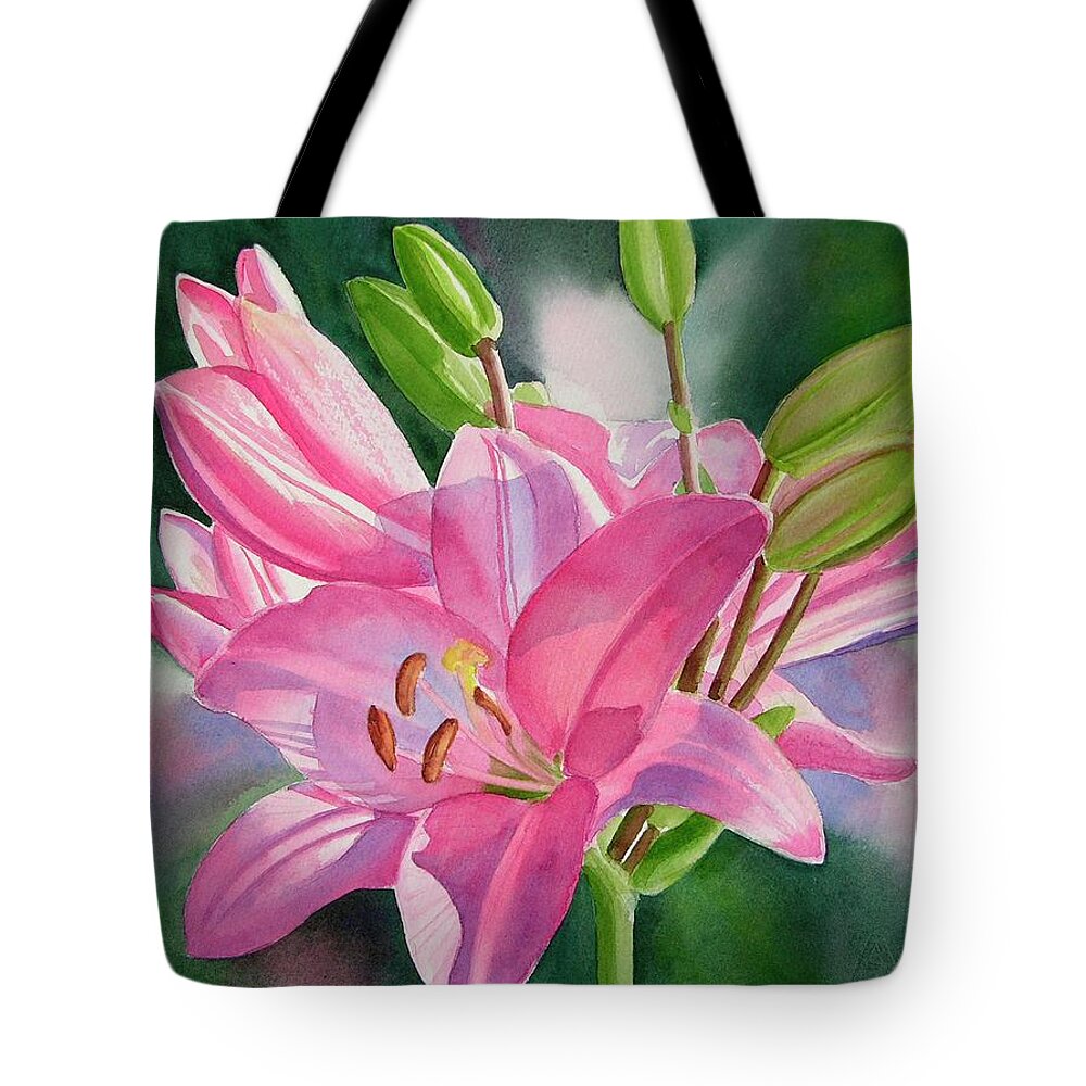 Asiatic Lily Tote Bags