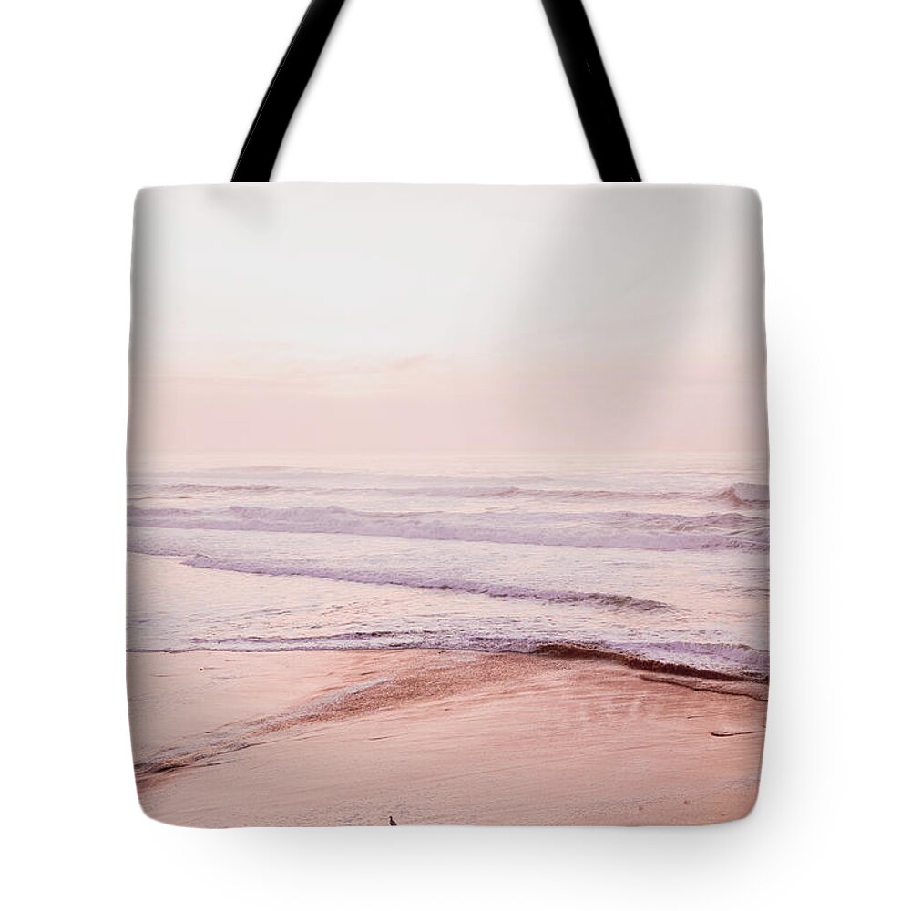 Pink Sunset Tote Bag featuring the photograph Pink Sunset by Bonnie Bruno
