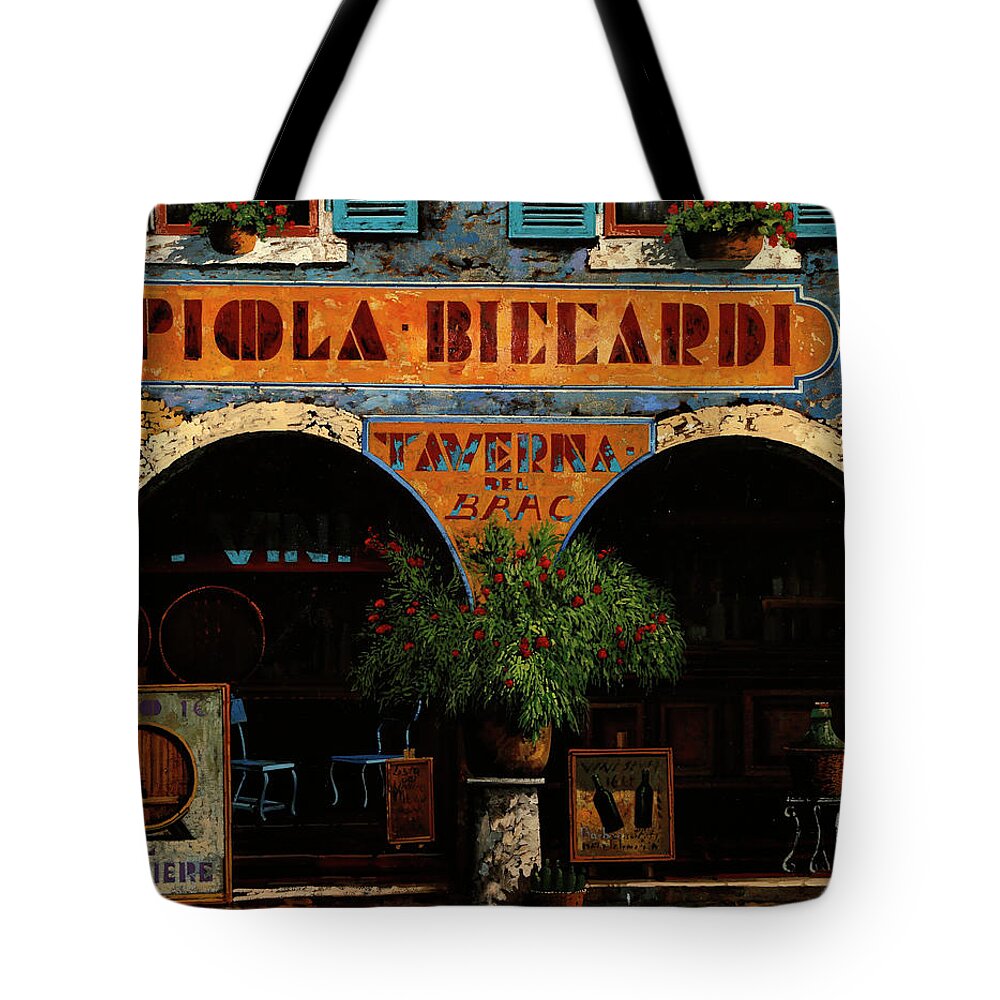 Frontstore Tote Bag featuring the painting Piola Biccardi by Guido Borelli