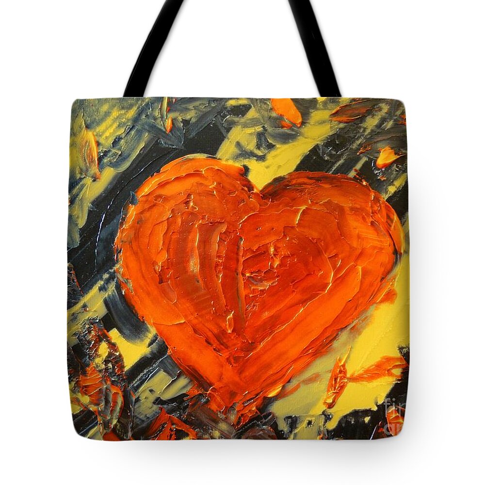 Pittsburgh Tote Bag featuring the painting Pittsburgh Heart by Bill King