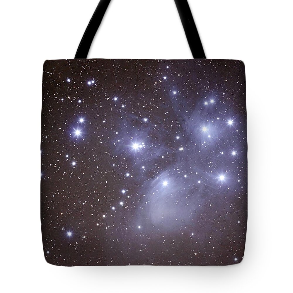 Majestic Tote Bag featuring the photograph Pleides by Pat Gaines