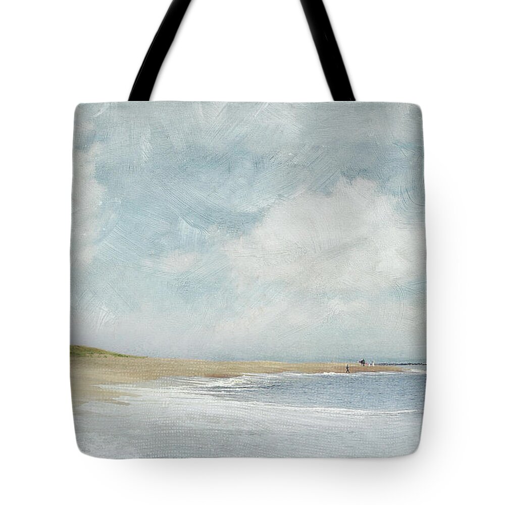 Plum Island Tote Bag featuring the photograph Beach Days by Karen Lynch