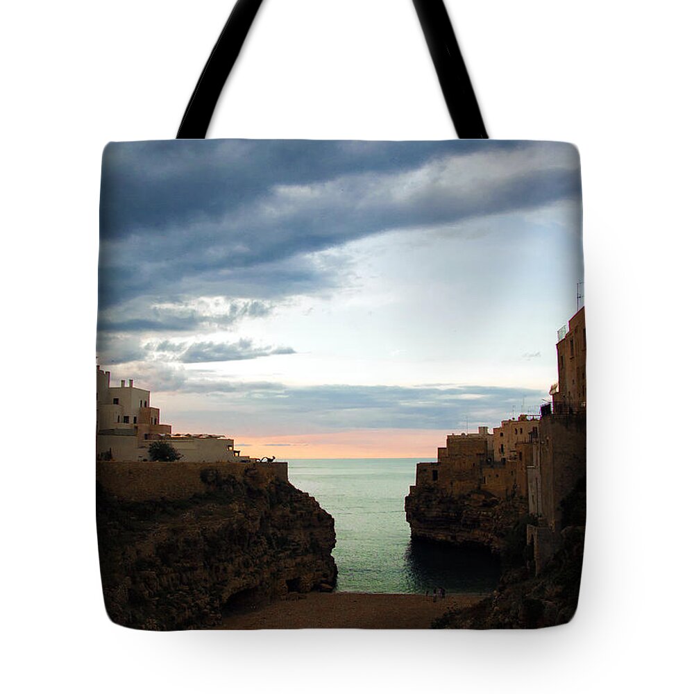 Tranquility Tote Bag featuring the photograph Polignano A Mare by Rossana Coviello