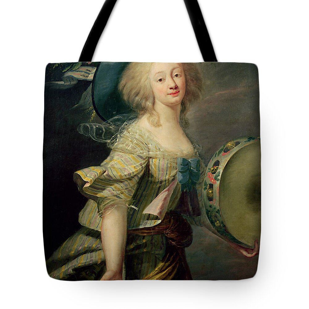 Ballet Tote Bag featuring the painting Portrait Of Marie-anne De Cupis by Elisabeth Louise Vigee-lebrun