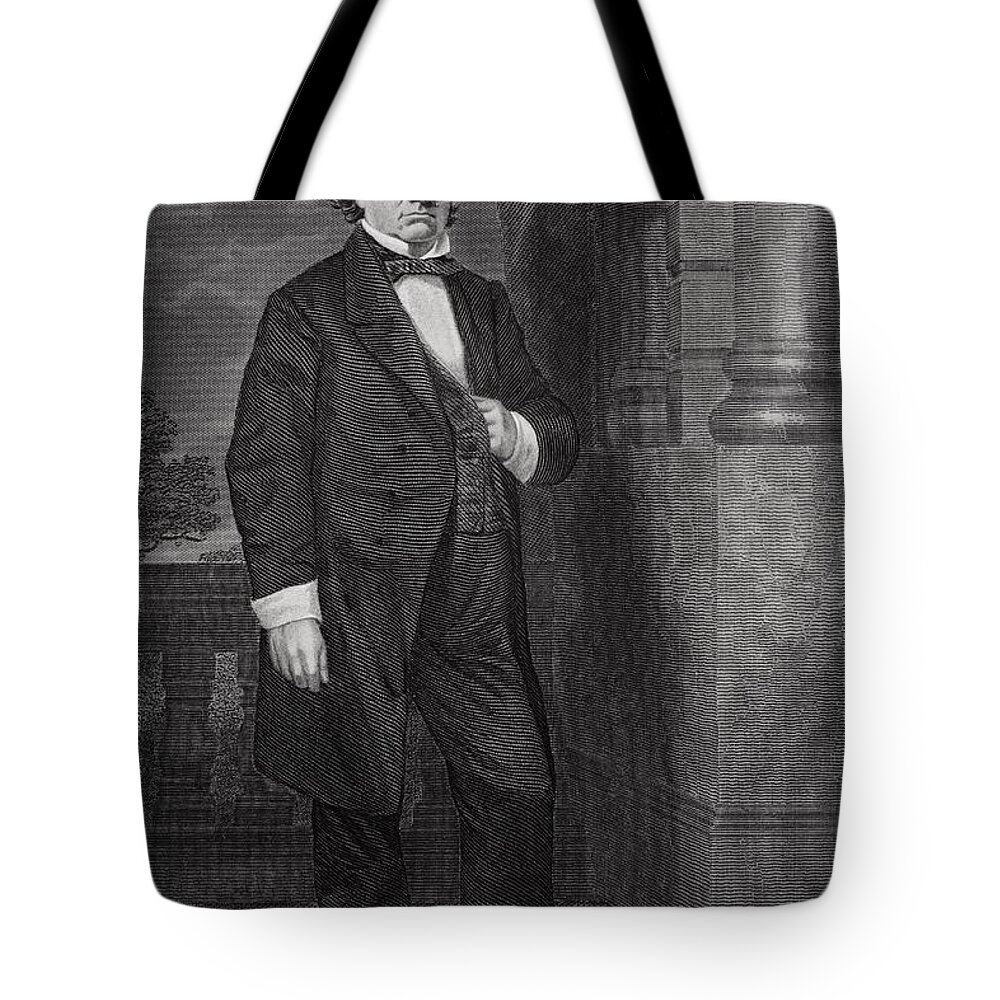 Stephen Tote Bag featuring the painting Portrait Of Stephen Arnold Douglas by Alonzo Chappel