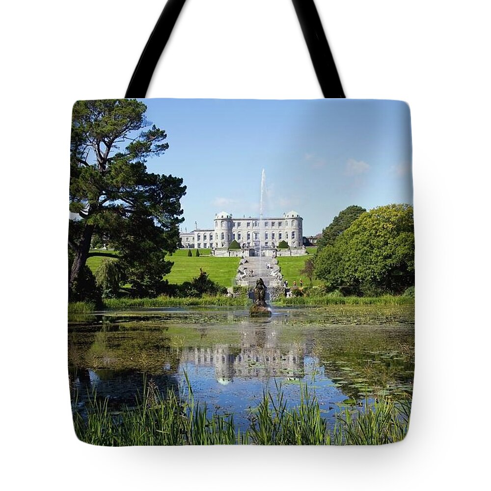 Scenics Tote Bag featuring the photograph Powerscourt House And Gardens by Design Pics / Peter Zoeller