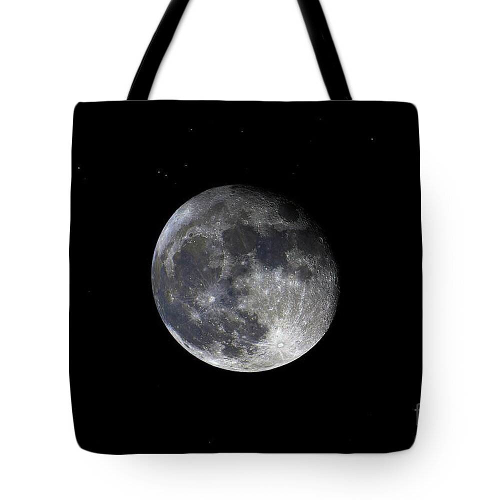 Bloodred Wolf Moon Tote Bag featuring the photograph Pre Blood Red Wolf Supermoon Eclipse 873A by Ricardos Creations