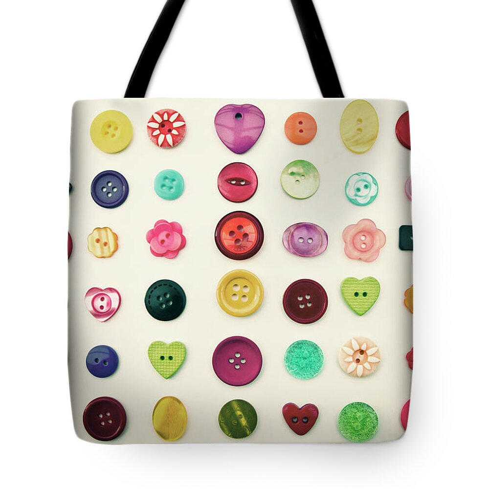 Dublin Tote Bag featuring the photograph Pretty Buttons by Image By Catherine Macbride
